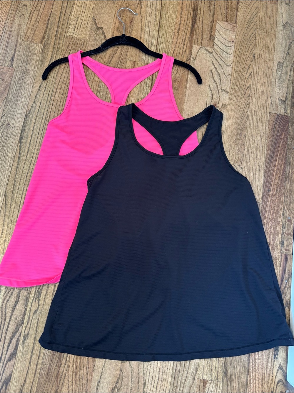 Marc New York - Women’s Racerback Tank Top - Black & Hot Pink